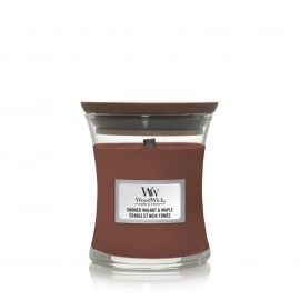 WoodWick mini jar Smoked Walnut & Maple žvakė